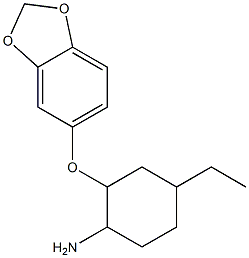 2-(2H-1,3-benzodioxol-5-yloxy)-4-ethylcyclohexan-1-amine Structure