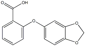 2-(2H-1,3-benzodioxol-5-yloxy)benzoic acid Structure