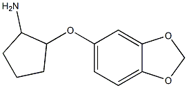 2-(2H-1,3-benzodioxol-5-yloxy)cyclopentan-1-amine Structure
