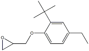 2-(2-tert-butyl-4-ethylphenoxymethyl)oxirane Struktur