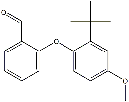 2-(2-tert-butyl-4-methoxyphenoxy)benzaldehyde Struktur