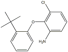 2-(2-tert-butylphenoxy)-3-chloroaniline Struktur