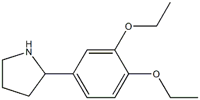 2-(3,4-diethoxyphenyl)pyrrolidine Structure