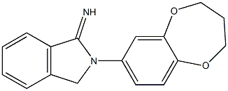 2-(3,4-dihydro-2H-1,5-benzodioxepin-7-yl)-2,3-dihydro-1H-isoindol-1-imine Structure