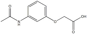 2-(3-acetamidophenoxy)acetic acid Structure