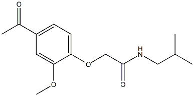  2-(4-acetyl-2-methoxyphenoxy)-N-isobutylacetamide