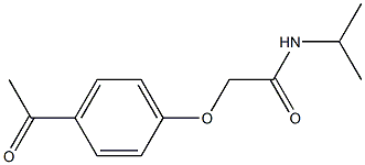 2-(4-acetylphenoxy)-N-isopropylacetamide 结构式