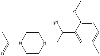 2-(4-acetylpiperazin-1-yl)-1-(2-methoxy-5-methylphenyl)ethanamine