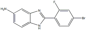 2-(4-bromo-2-fluorophenyl)-1H-benzimidazol-5-amine Structure