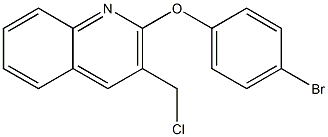 2-(4-bromophenoxy)-3-(chloromethyl)quinoline Structure