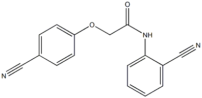 2-(4-cyanophenoxy)-N-(2-cyanophenyl)acetamide Structure