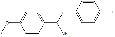 2-(4-fluorophenyl)-1-(4-methoxyphenyl)ethanamine,,结构式