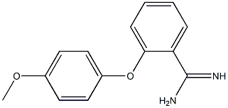2-(4-methoxyphenoxy)benzene-1-carboximidamide Struktur