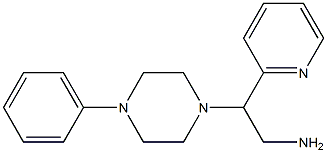 2-(4-phenylpiperazin-1-yl)-2-(pyridin-2-yl)ethan-1-amine 结构式