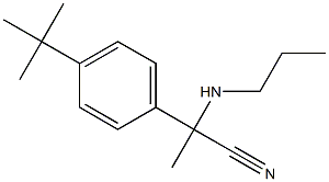 2-(4-tert-butylphenyl)-2-(propylamino)propanenitrile Struktur