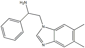 2-(5,6-dimethyl-1H-1,3-benzodiazol-1-yl)-1-phenylethan-1-amine