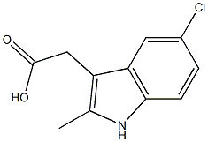 2-(5-chloro-2-methyl-1H-indol-3-yl)acetic acid Structure