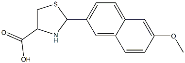 2-(6-methoxy-2-naphthyl)-1,3-thiazolidine-4-carboxylic acid