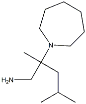 2-(azepan-1-yl)-2,4-dimethylpentan-1-amine Structure