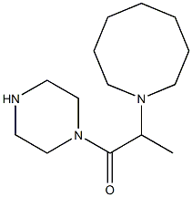 2-(azocan-1-yl)-1-(piperazin-1-yl)propan-1-one,,结构式