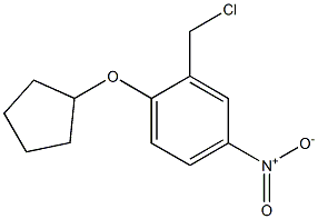 2-(chloromethyl)-1-(cyclopentyloxy)-4-nitrobenzene 结构式