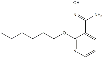 2-(hexyloxy)-N'-hydroxypyridine-3-carboximidamide Structure