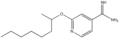 2-(octan-2-yloxy)pyridine-4-carboximidamide Structure