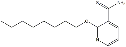 2-(octyloxy)pyridine-3-carbothioamide Struktur