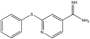 2-(phenylsulfanyl)pyridine-4-carboximidamide Structure