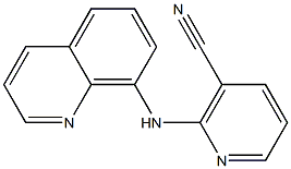 2-(quinolin-8-ylamino)nicotinonitrile Structure
