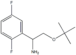 2-(tert-butoxy)-1-(2,5-difluorophenyl)ethan-1-amine 化学構造式