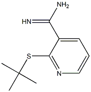 2-(tert-butylsulfanyl)pyridine-3-carboximidamide 结构式