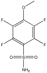 2,3,5,6-tetrafluoro-4-methoxybenzenesulfonamide 结构式