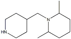 2,6-dimethyl-1-(piperidin-4-ylmethyl)piperidine Structure