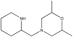 2,6-dimethyl-4-(piperidin-2-ylmethyl)morpholine Structure