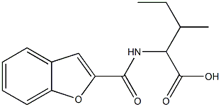 2-[(1-benzofuran-2-ylcarbonyl)amino]-3-methylpentanoic acid Structure