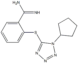 2-[(1-cyclopentyl-1H-1,2,3,4-tetrazol-5-yl)sulfanyl]benzene-1-carboximidamide