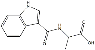 2-[(1H-indol-3-ylcarbonyl)amino]propanoic acid 结构式