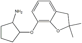 2-[(2,2-dimethyl-2,3-dihydro-1-benzofuran-7-yl)oxy]cyclopentanamine Structure