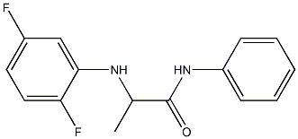 2-[(2,5-difluorophenyl)amino]-N-phenylpropanamide Struktur