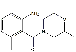 2-[(2,6-dimethylmorpholin-4-yl)carbonyl]-3-methylaniline Structure