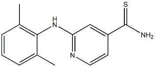 2-[(2,6-dimethylphenyl)amino]pyridine-4-carbothioamide Structure