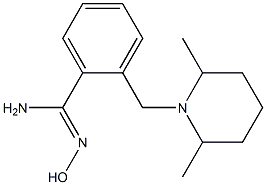 2-[(2,6-dimethylpiperidin-1-yl)methyl]-N'-hydroxybenzenecarboximidamide