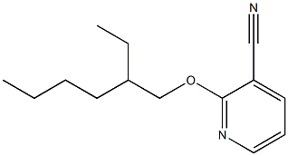2-[(2-ethylhexyl)oxy]pyridine-3-carbonitrile Structure