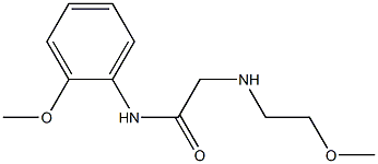 2-[(2-methoxyethyl)amino]-N-(2-methoxyphenyl)acetamide Structure