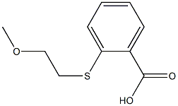 2-[(2-methoxyethyl)sulfanyl]benzoic acid Struktur