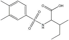 2-[(3,4-dimethylbenzene)sulfonamido]-3-methylpentanoic acid