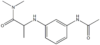 2-[(3-acetamidophenyl)amino]-N,N-dimethylpropanamide Structure