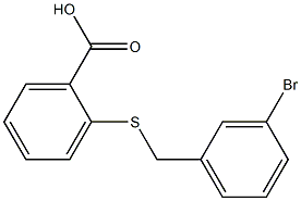 2-[(3-bromobenzyl)thio]benzoic acid Structure