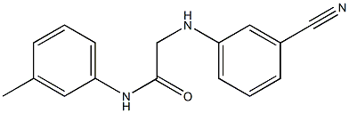  2-[(3-cyanophenyl)amino]-N-(3-methylphenyl)acetamide